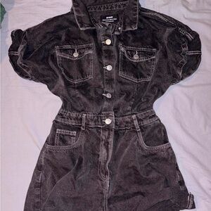 Cotton On Black Denim Jumpsuit